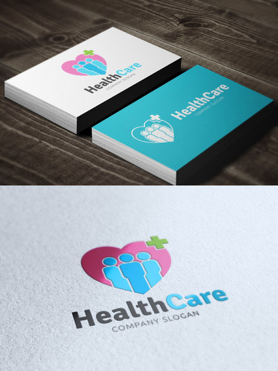 健康护理logo模版 Health Care