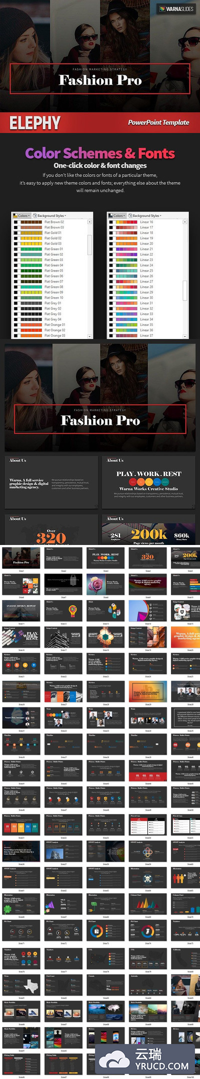 好用的商业PPT模版 Elephy PowerPoint Template