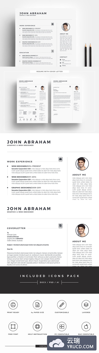 多功能简历模版 Resume