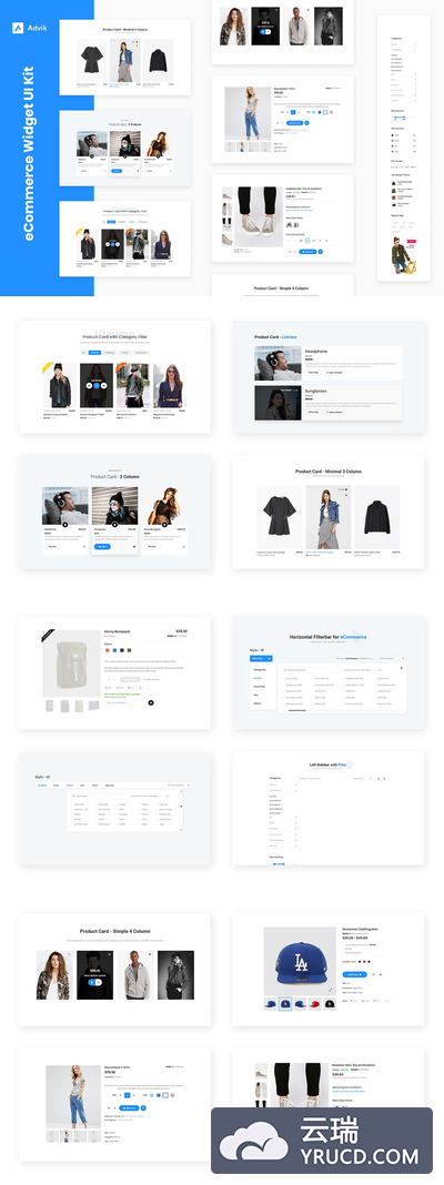 10个Web-UI Kit的电子商务电商小部件设计模板