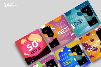 时尚高端多用途的Instagram社交媒体banner海报设计模板