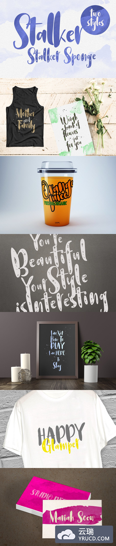 粗旷字体 Stalker