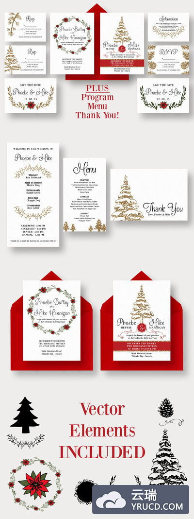 冬季婚礼邀请函主题 Winter Wedding Suite