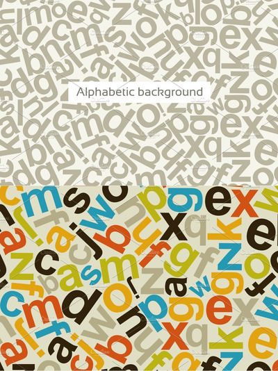 字母元素背景纹理素材 Alphabetic background
