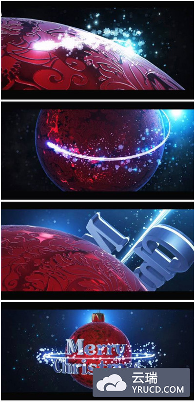 高品质大气的圣诞节开场视频AE动画模版 [AEP]