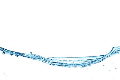 白底的逼真水素材 Water on a white background