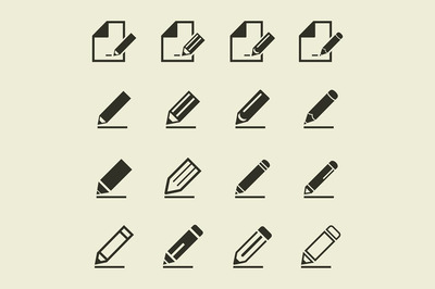 笔和铅笔图标 Pencil an icon