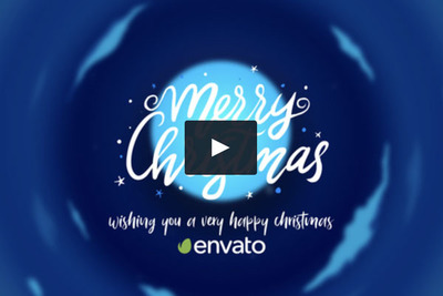 梦幻的圣诞节卡通动画AE模板 [AEP]