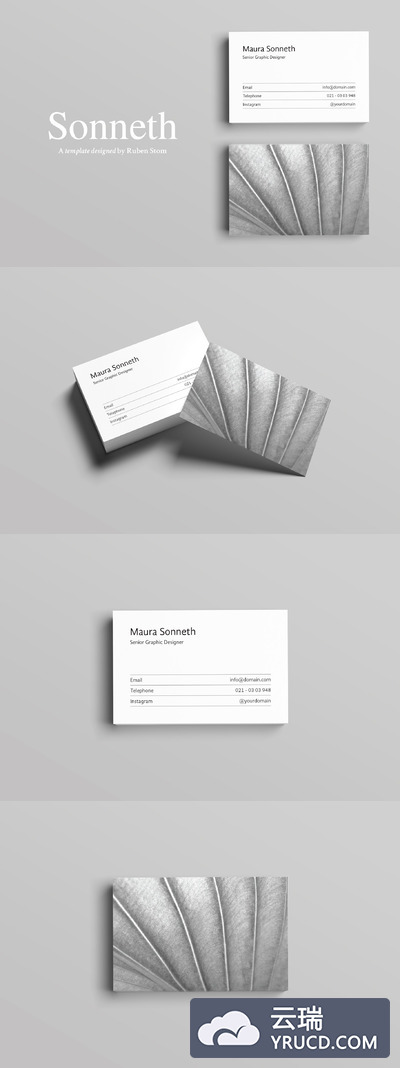 高端名片模板 Sonneth Business Card Template