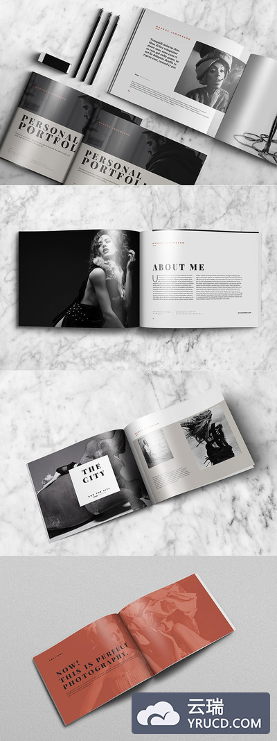 服务和人物介绍画册模板 Portfolio Brochure Vol.1