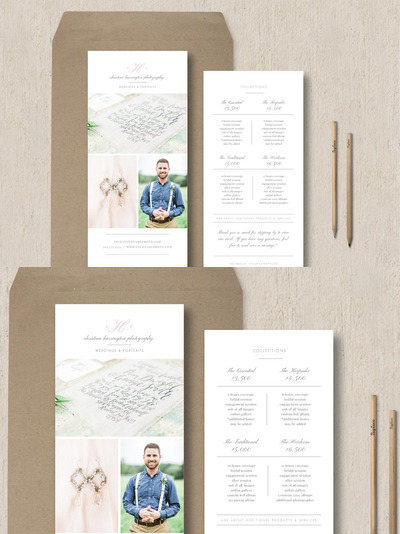 摄影师机架卡模板 Photographer Rack Card Template