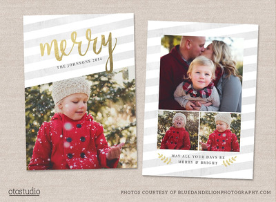 圣诞节卡牌模板 Christmas Card Template CC039