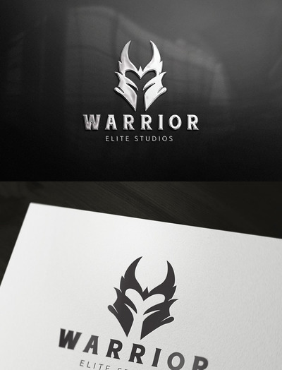 战士精英创意logo模板 Warrior Elite