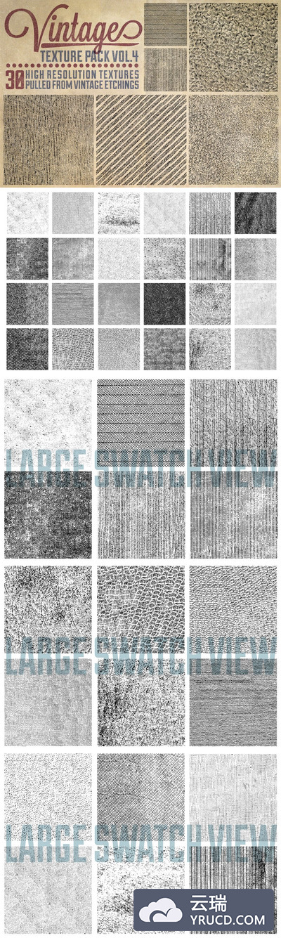 经典复古的背景纹理素材 Vintage Texture Pack Vol. 4