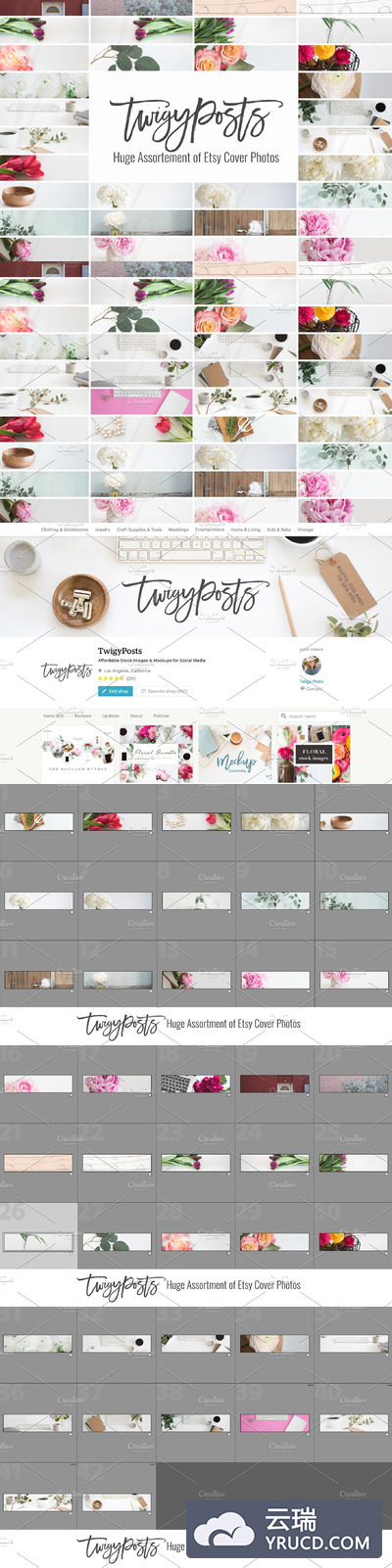 漂亮的花卉照片 Cover Photos for Etsy | OVER 40 pics