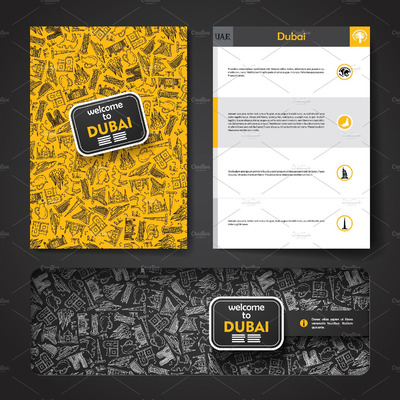 迪拜宣传册模板 Dubai brochure template
