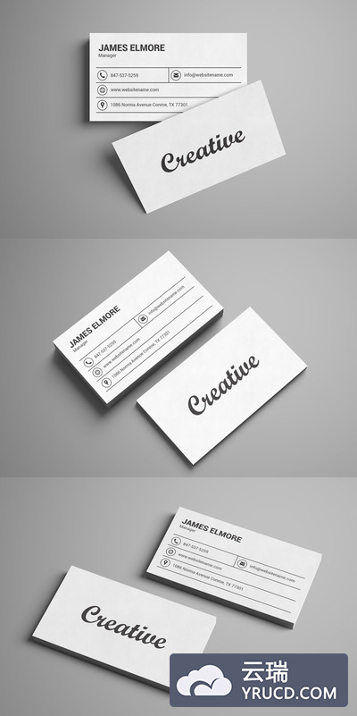 极简主义名片模板 Minimal Business Card