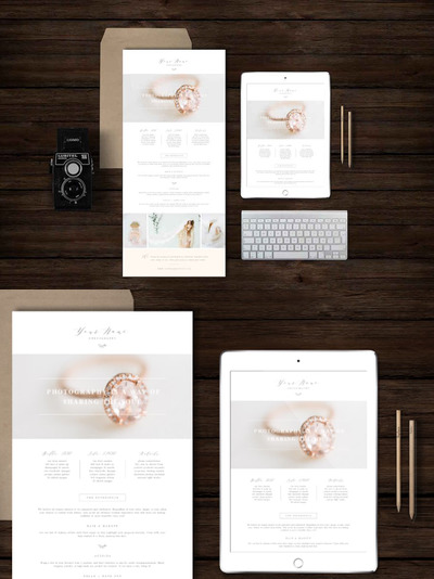 桌面iPad新闻模板 Boudoir Newsletter Template