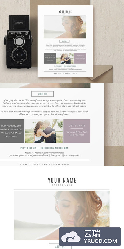 照片海报模板 Photographer Flyer Design Template