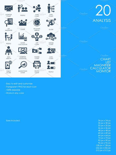 数据分析图标 Analysis icons