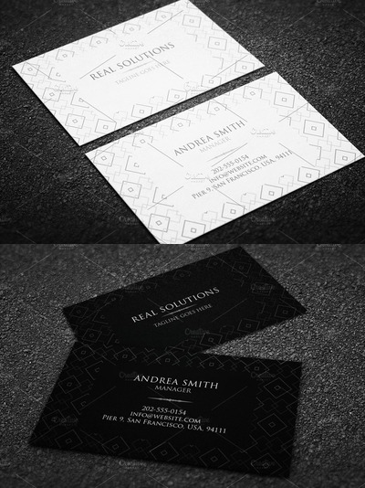极简主义商业名片模板 Minimal Business Card Template