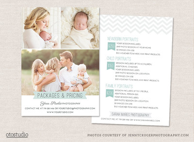 摄影定价指南传单 Photography Pricing Guide Flyer