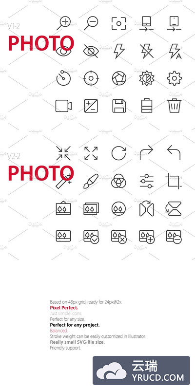 40个照相类应用图标 40 Photo UI icons