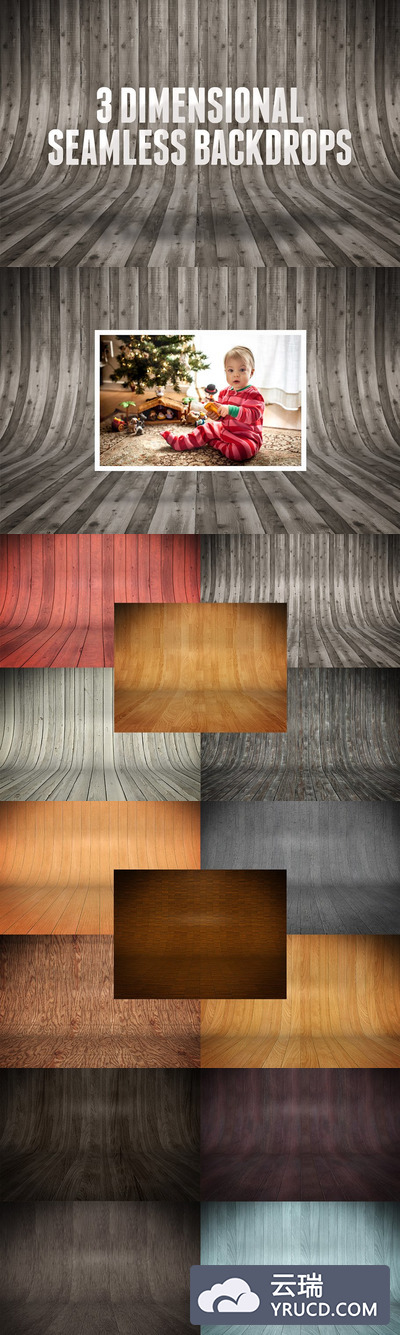 3维无缝背景纹理素材 3-Dimensional Seamless Backdrops 1