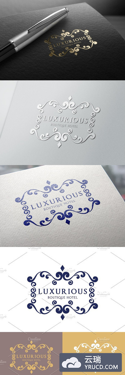 奢华品牌logo模板 Luxurious Brand