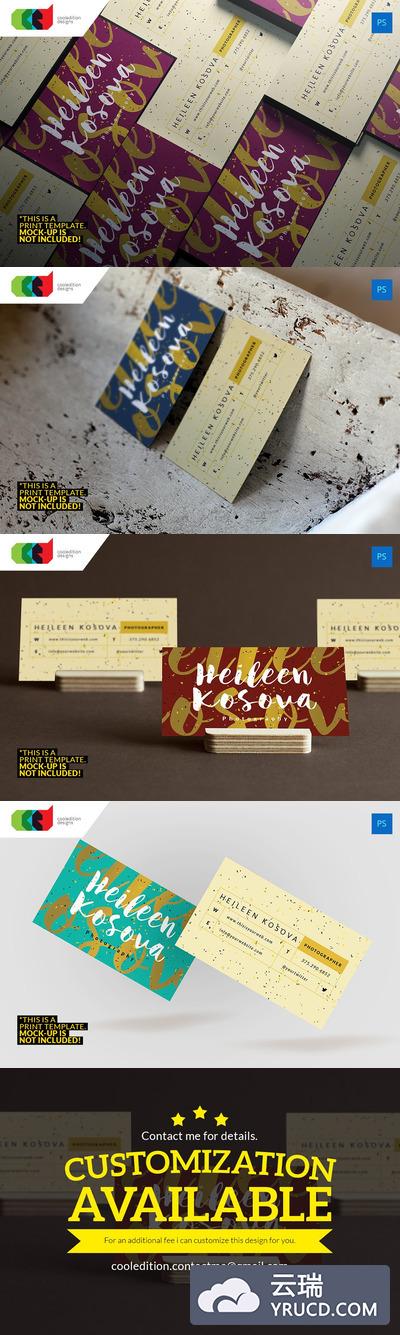 时尚的商业名片模板 Business Card 59