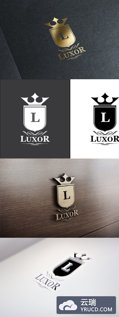 高端奢华的logo模板 Luxor Logo