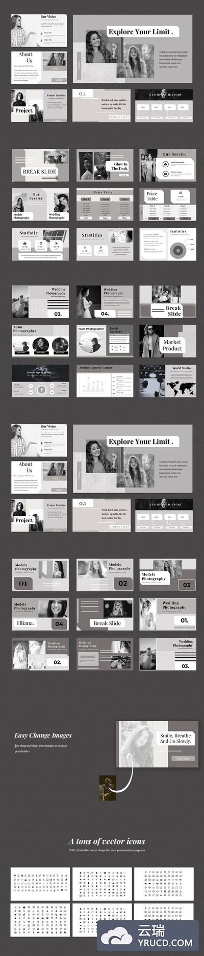 时尚高端专业投资powerpoint幻灯片演示模板（pptx）