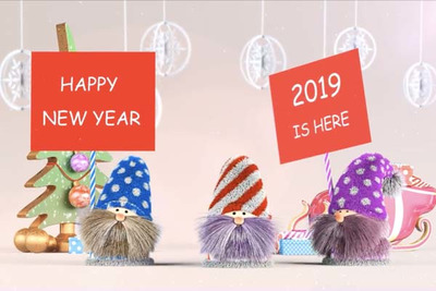 卡通3D风格的圣诞节新年视频AE动画模板下载 [AEP]