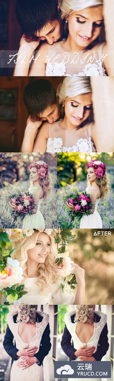 50个电影级婚礼场景LR预设 50 Film Wedding LR Presets