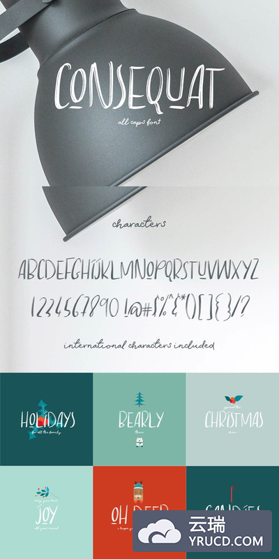 趣味的字体 Consequat Font