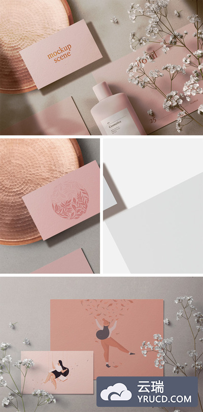 样机 | 花卉化妆品高级现场场景