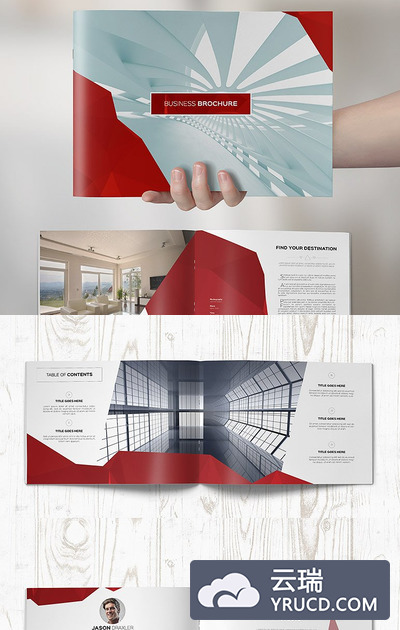 干净的商业画册模板 Clean Elegant Business Brochure