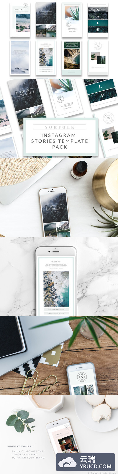 ins图片故事模板 Instagram Stories Templates for PS