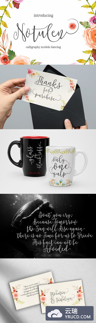 手写签字字体 Notulen