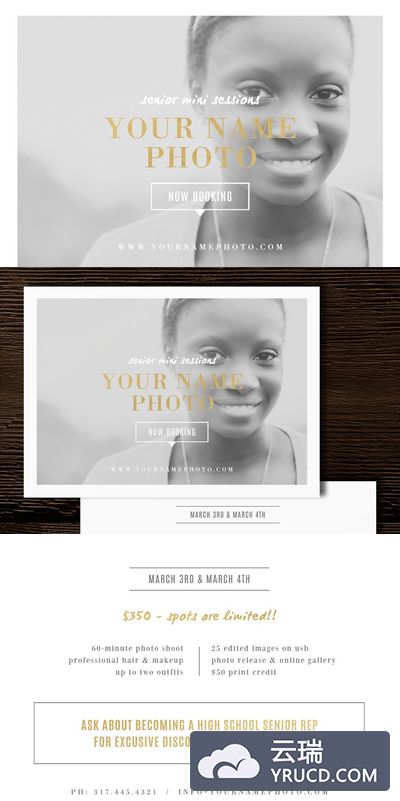 极简主义海报模板 Mini Session Template