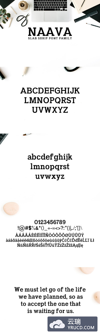 优雅的衬线字体 Naava A Slab Serif 3 Font Family