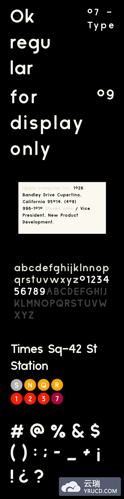 设计创意字体 Ok — Regular