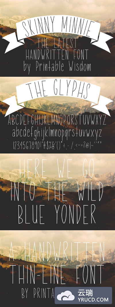 瘦瘦的米妮字体 Skinny Minnie