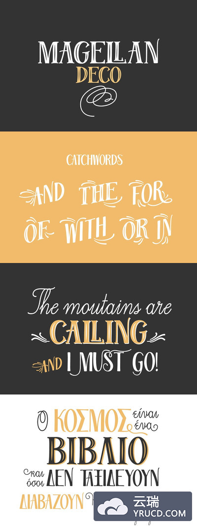 麦哲伦字体 Magellan Deco