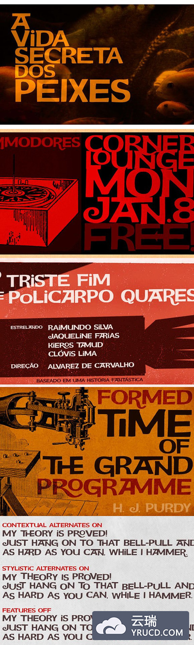 变戏法风格字体 Jongleur