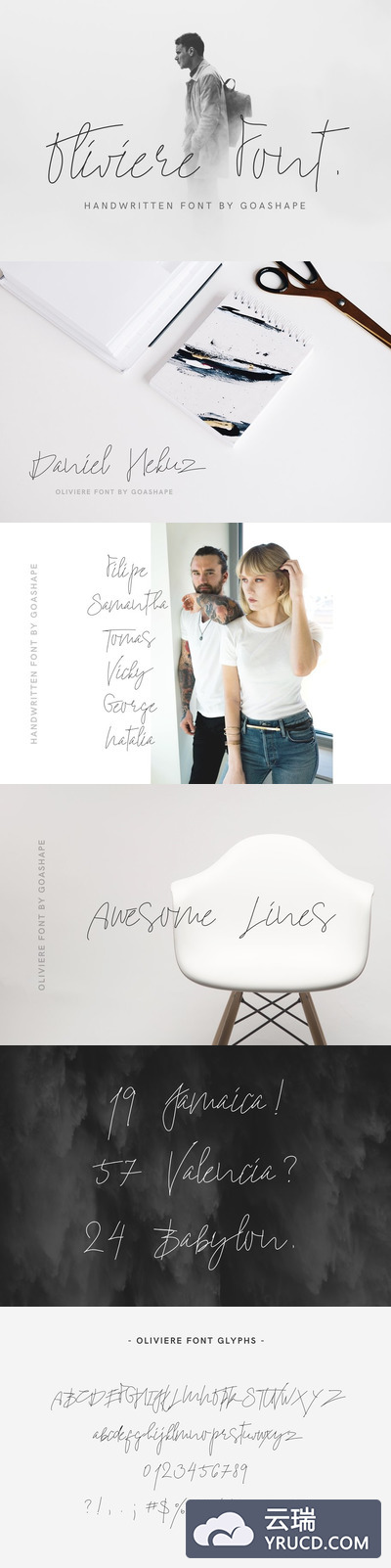 Oliviere手写字体 Oliviere Handwritten Font