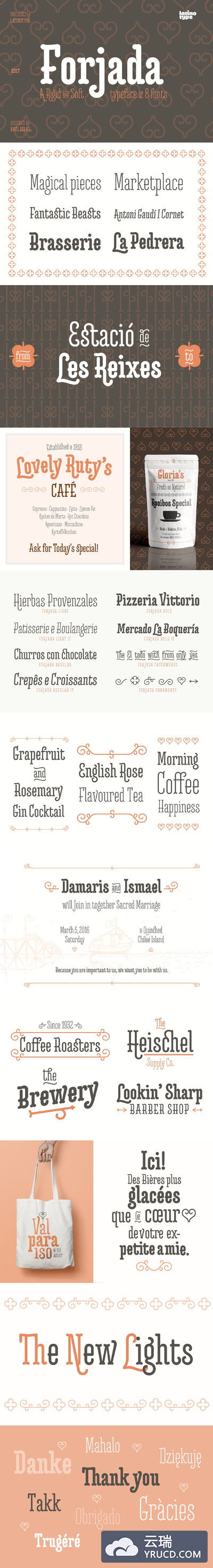 粗体字体 Forjada