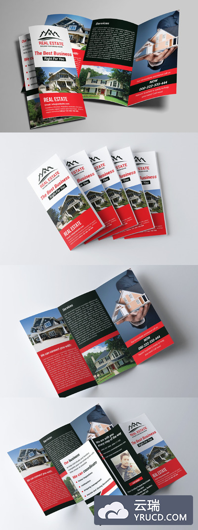 三折页模板 Real Estate Trifold Template