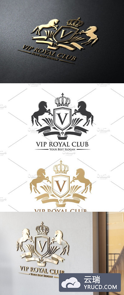 VIP皇冠图标模板 VIP Royal Club