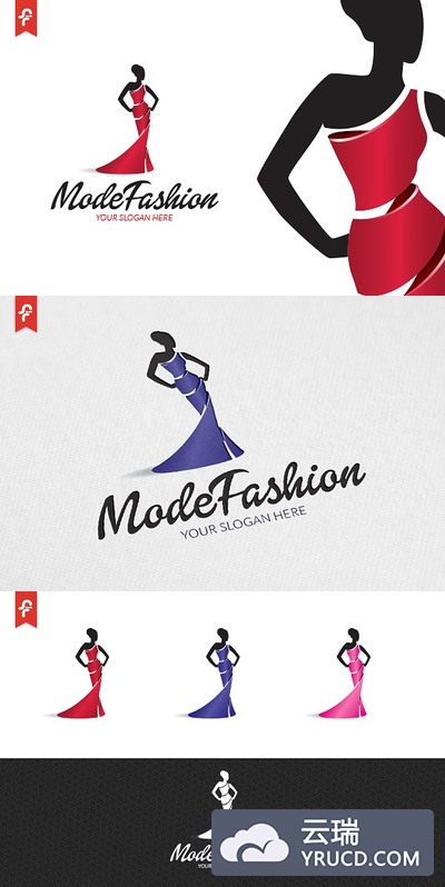 现代时尚模特LOGO模板 Mode Fashion Logo